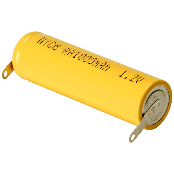 Main product image for AA NiCd Cell Battery with Tabs 1000mAh 140-184